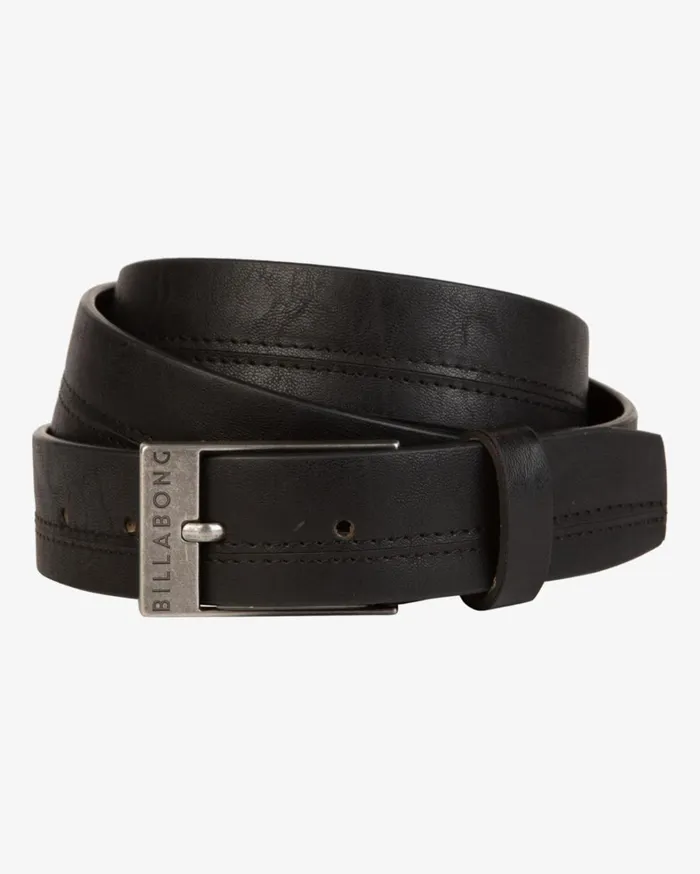 Billabong Belts Men Dimension Faux Leather Belt Black