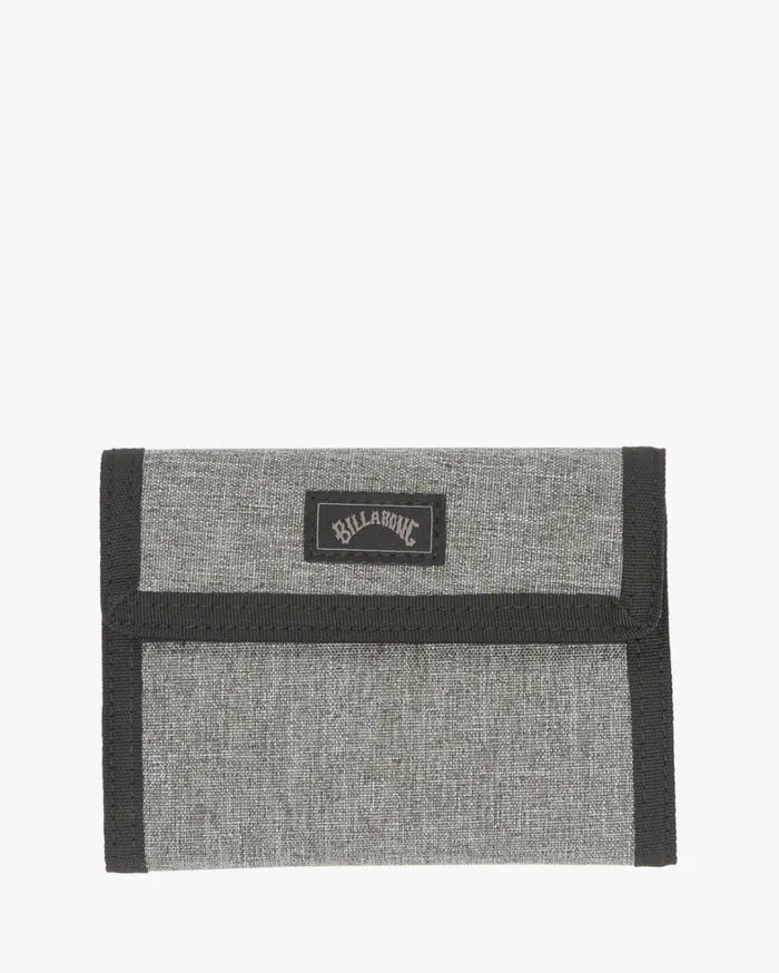 Billabong Belts Men Tribong Lite TriFold Wallet Grey Heather