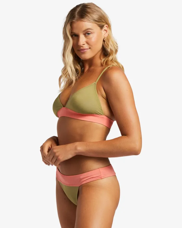 Billabong Bikinis Women ADiv Banded Triangle UPF 50 Bikini Top Cedar Billabong Bikinis Women ADiv Banded Triangle UPF 50 Bikini Top Cedar