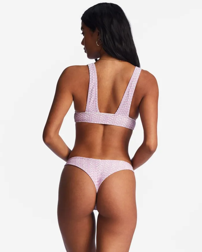 Billabong Bikinis Women Covered In Love Tanlines Tanga Bikini Bottoms Lilac Dream