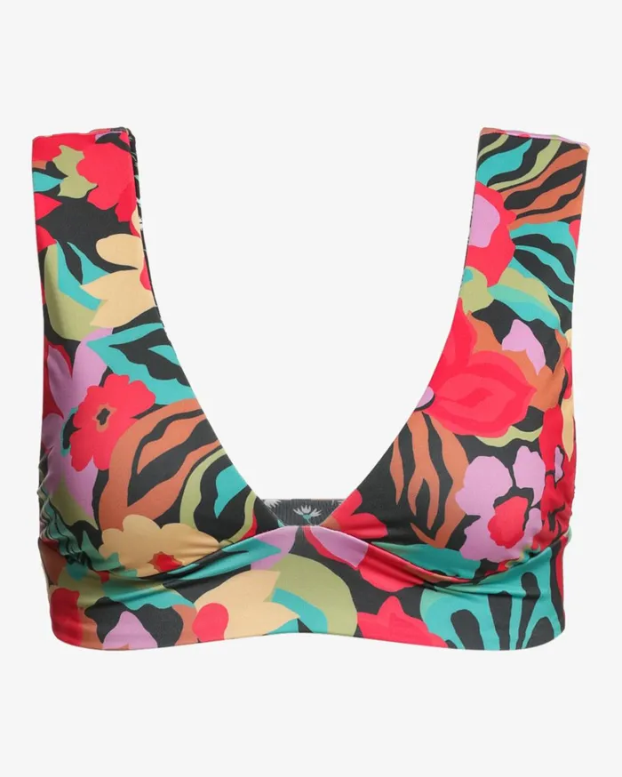 Billabong Bikinis Women Islands Away Rev Reversible Plunge Bikini Top Multi Billabong Bikinis Women Islands Away Rev Reversible Plunge Bikini Top Multi