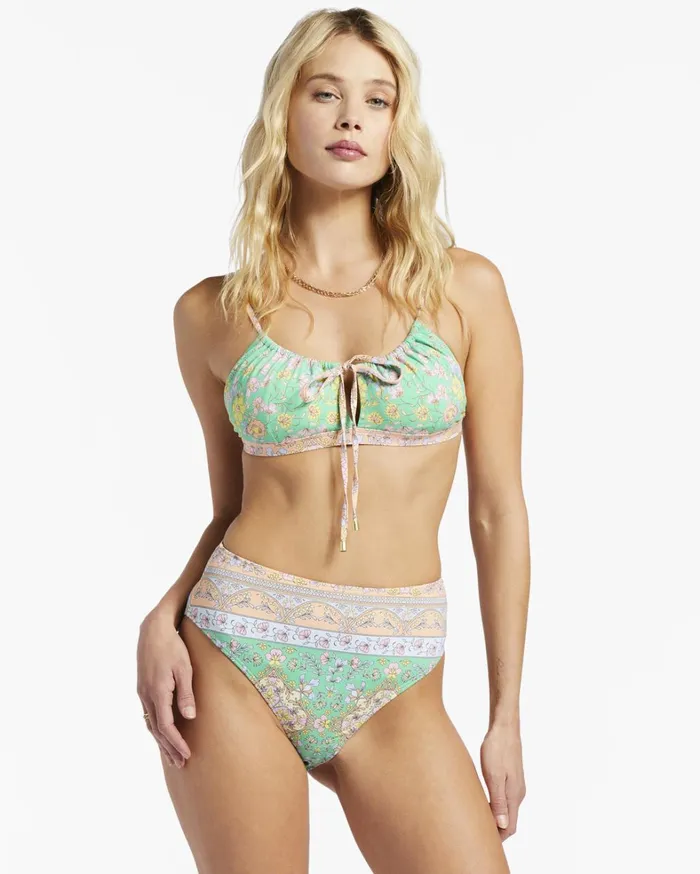 Billabong Bikinis Women La Mer Hawaii Maui Skimpy Bikini Bottoms Green Billabong Bikinis Women La Mer Hawaii Maui Skimpy Bikini Bottoms Green
