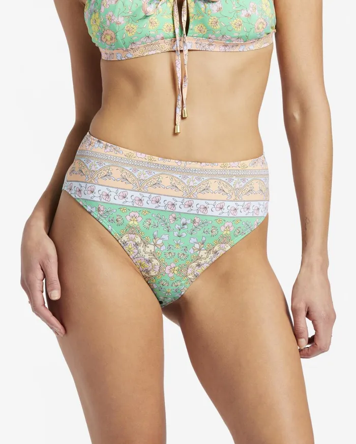 Billabong Bikinis Women La Mer Hawaii Maui Skimpy Bikini Bottoms Green Billabong Bikinis Women La Mer Hawaii Maui Skimpy Bikini Bottoms Green