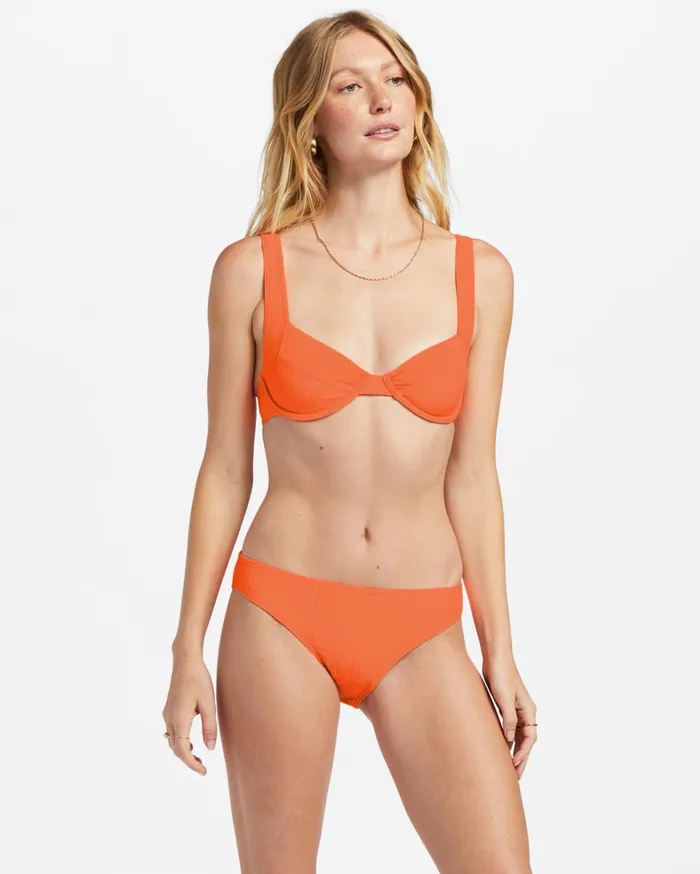 Billabong Bikinis Women Lined Up Lowrider Bikini Bottoms Poppin Peach Billabong Bikinis Women Lined Up Lowrider Bikini Bottoms Poppin Peach