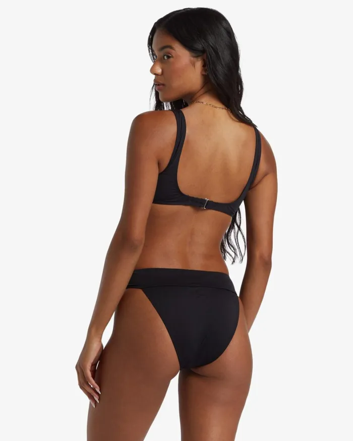 Billabong Bikinis Women Sol Searcher Aruba Bikini Bottoms Black Pebble
