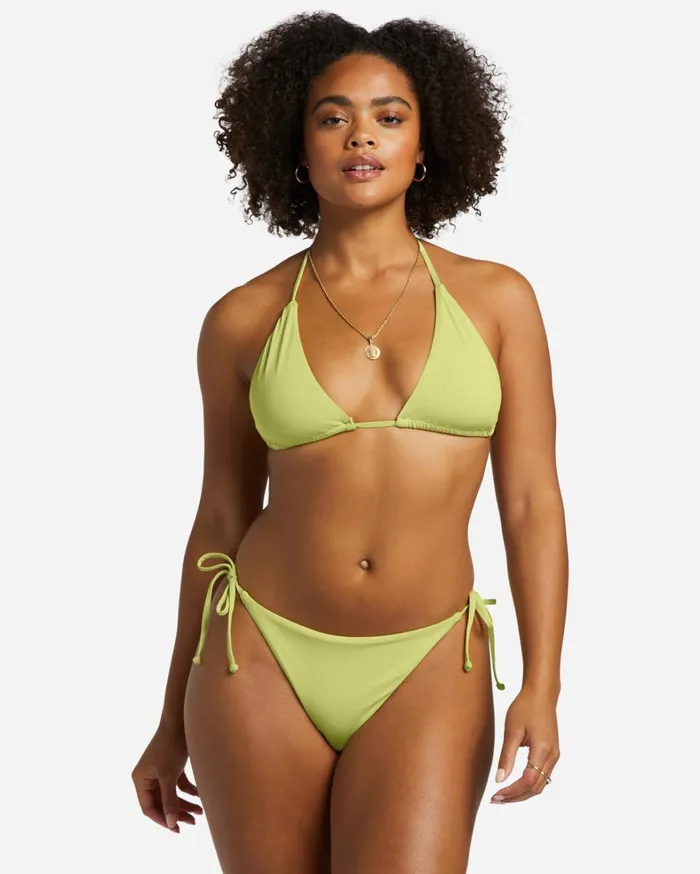 Billabong Bikinis Women Sol Searcher MultiWay Triangle Bikini Top Light Lime Billabong Bikinis Women Sol Searcher MultiWay Triangle Bikini Top Light Lime