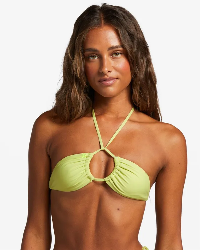 Billabong Bikinis Women Sol Searcher MultiWay Triangle Bikini Top Light Lime Billabong Bikinis Women Sol Searcher MultiWay Triangle Bikini Top Light Lime