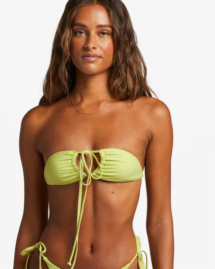 Billabong Bikinis Women Sol Searcher MultiWay Triangle Bikini Top Light Lime Billabong Bikinis Women Sol Searcher MultiWay Triangle Bikini Top Light Lime