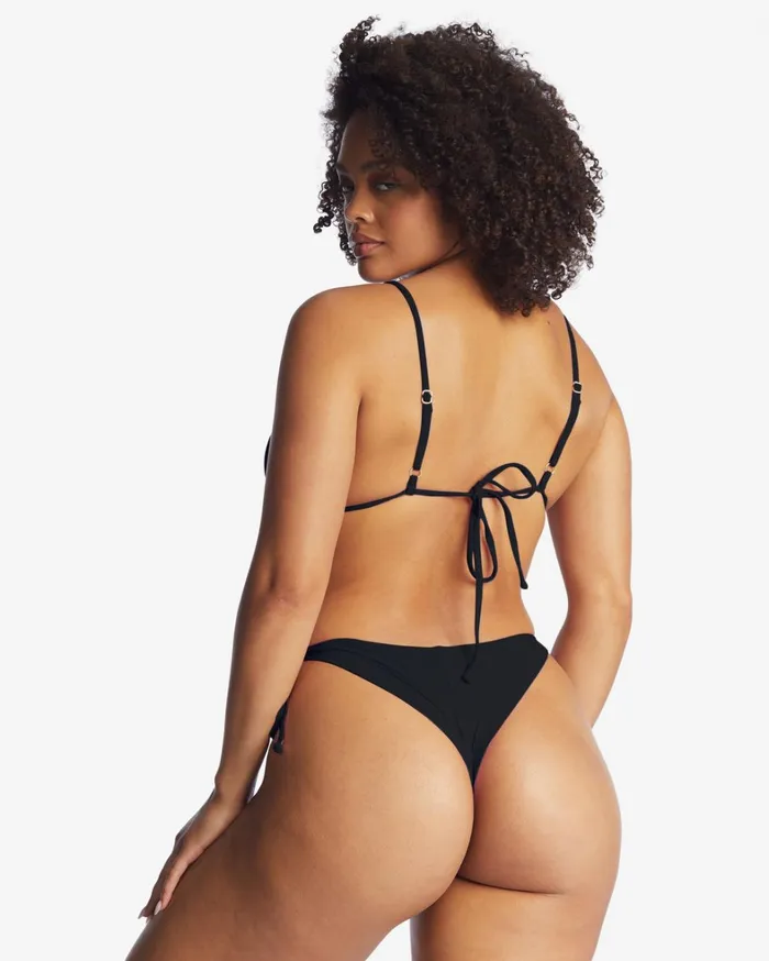 Billabong Bikinis Women Sol Searcher TieSide Tanga Bikini Bottoms Black Pebble Billabong Bikinis Women Sol Searcher TieSide Tanga Bikini Bottoms Black Pebble