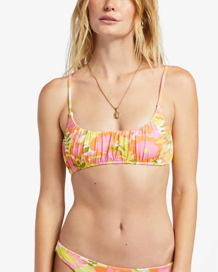 Billabong Bikinis Women Summer Folk Bralette Bikini Top Multi Billabong Bikinis Women Summer Folk Bralette Bikini Top Multi