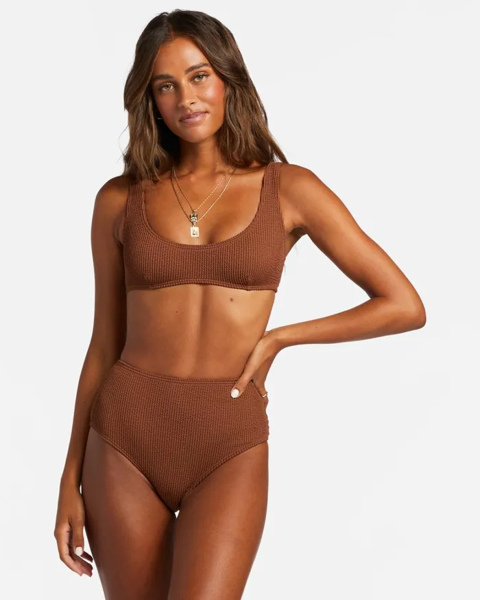 Billabong Bikinis Women Summer High Bralette Bikini Top Toasted Coconut