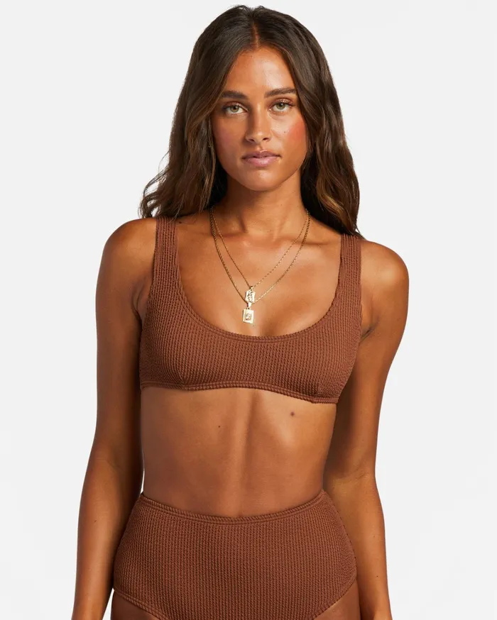 Billabong Bikinis Women Summer High Bralette Bikini Top Toasted Coconut Billabong Bikinis Women Summer High Bralette Bikini Top Toasted Coconut