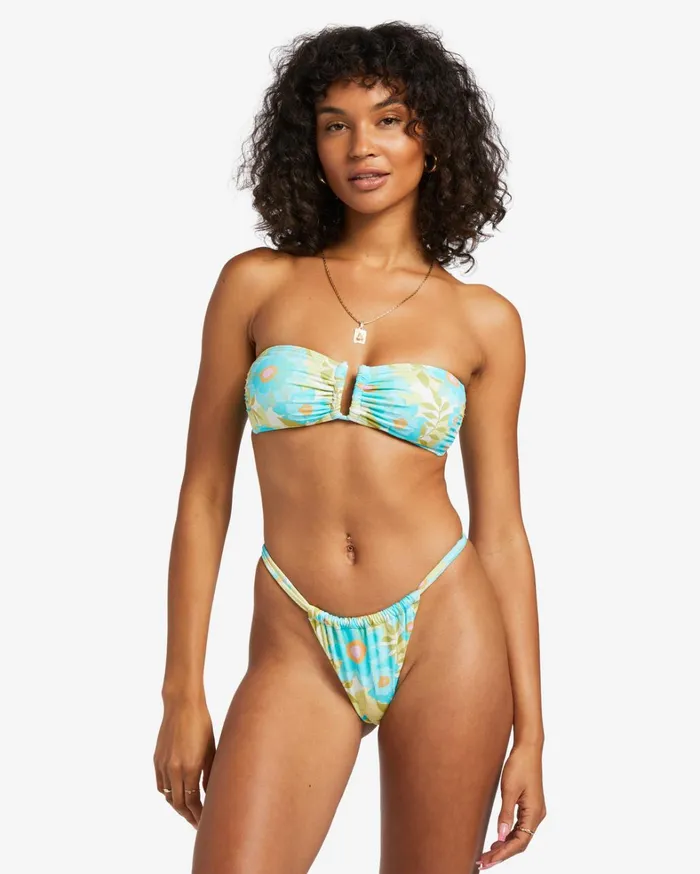 Billabong Bikinis Women Summer Sky Ruched Hike Skimpy Bikini Bottoms Multi Billabong Bikinis Women Summer Sky Ruched Hike Skimpy Bikini Bottoms Multi