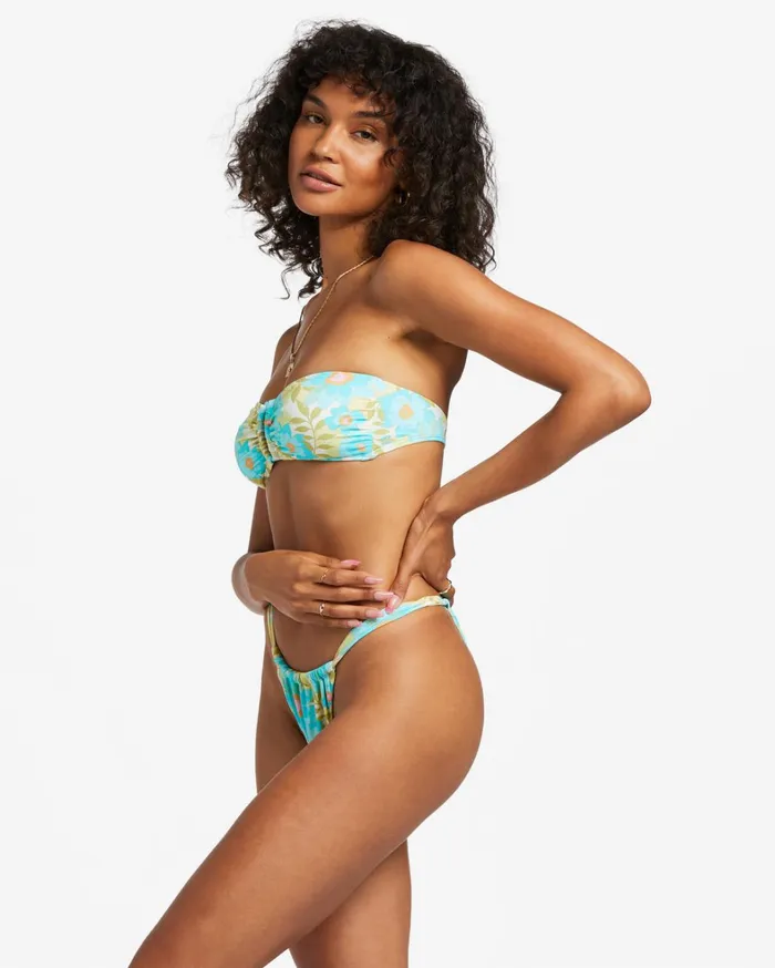 Billabong Bikinis Women Summer Sky Valerie Bandeau Bikini Top Multi Billabong Bikinis Women Summer Sky Valerie Bandeau Bikini Top Multi
