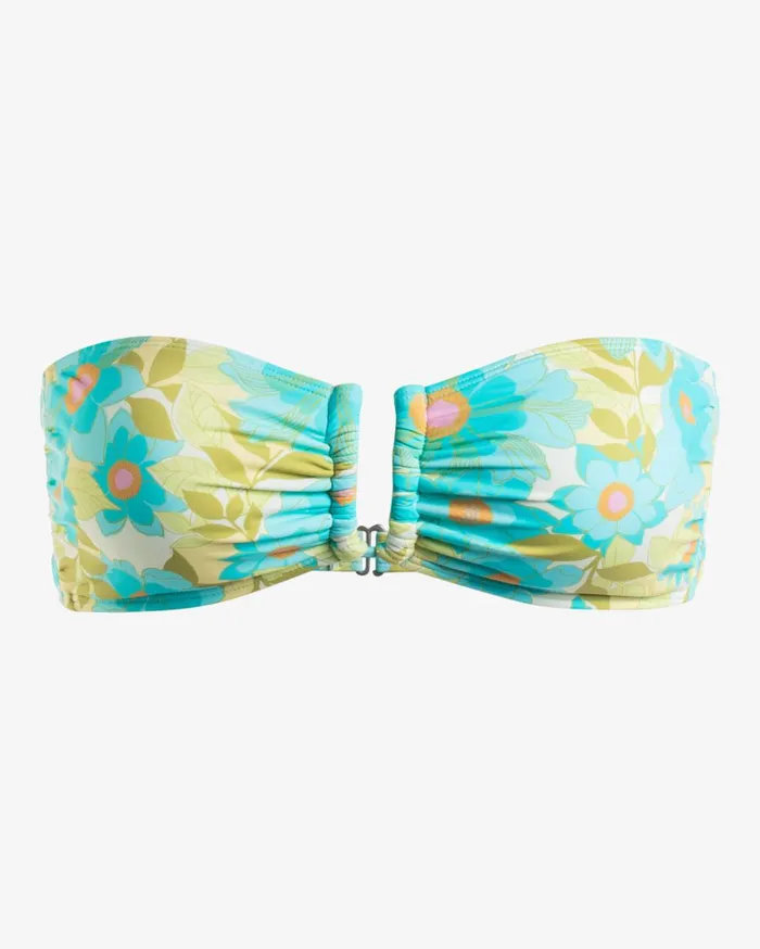 Billabong Bikinis Women Summer Sky Valerie Bandeau Bikini Top Multi Billabong Bikinis Women Summer Sky Valerie Bandeau Bikini Top Multi