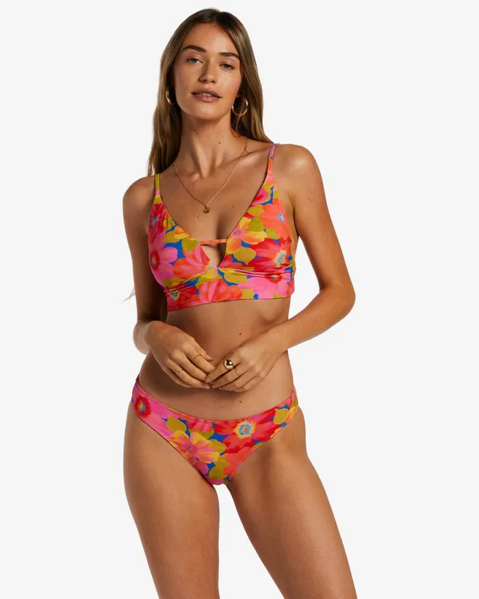 Billabong Bikinis Women Sunny Coast V Neck Cami Bikini Top Multi