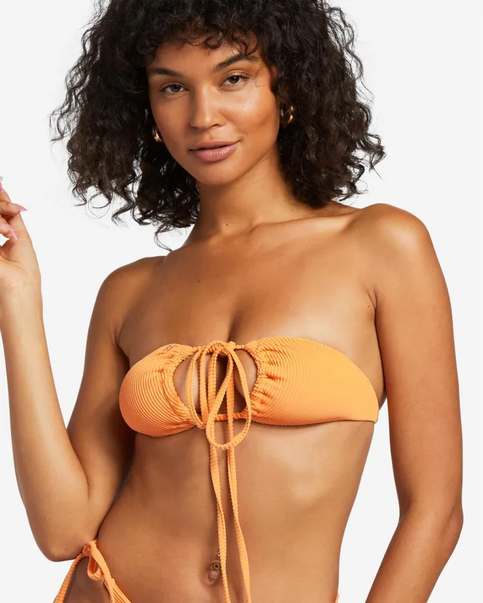 Billabong Bikinis Women Tanlines Multi Triangle Bikini Top Orange Peel Billabong Bikinis Women Tanlines Multi Triangle Bikini Top Orange Peel