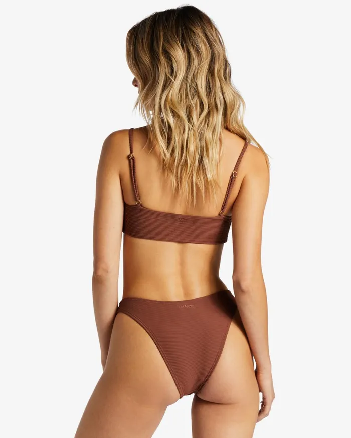 Billabong Bikinis Women Tanlines Zoe Crop Bikini Top Mocha Billabong Bikinis Women Tanlines Zoe Crop Bikini Top Mocha