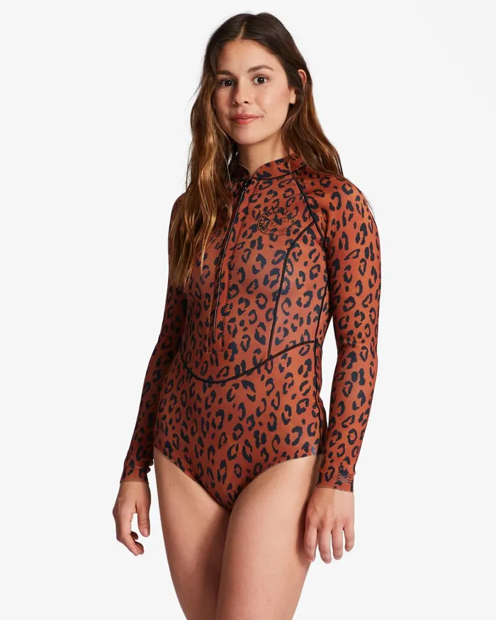Billabong Billabong Surf Capsule Women 11 Salty Dayz Light Long Sleeve Spring Suit Spotted Billabong Billabong Surf Capsule Women 11 Salty Dayz Light Long Sleeve Spring Suit Spotted