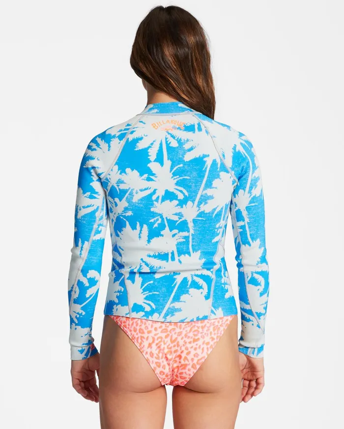 Billabong Billabong Surf Capsule Women 1mm Peeky Wetsuit Jacket Blue Hawaii Billabong Billabong Surf Capsule Women 1mm Peeky Wetsuit Jacket Blue Hawaii