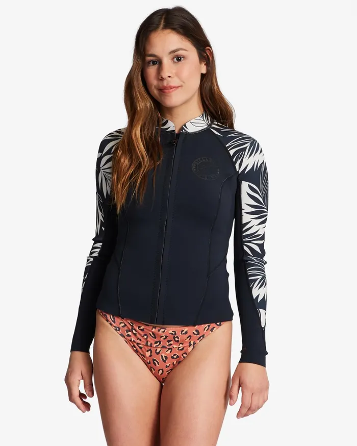 Billabong Billabong Surf Capsule Women 1mm Peeky Wetsuit Jacket In Paradise