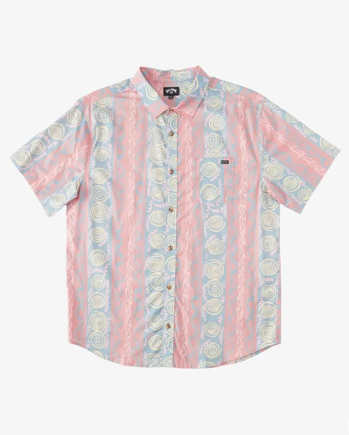 Billabong Boys039 Shirts Men Boy039s Sundays Short Sleeve Shirt Dusty Red