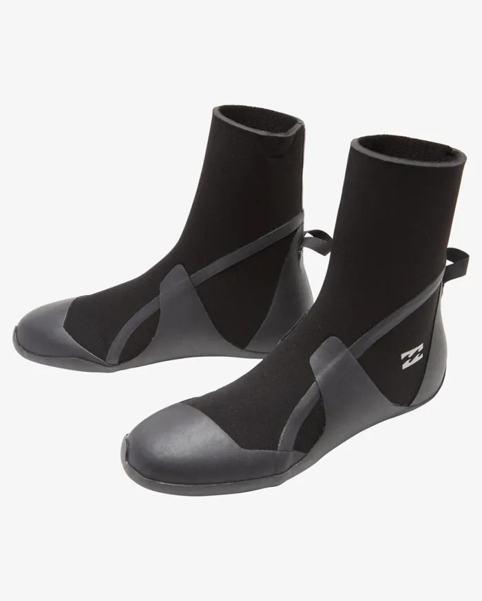 Billabong Boys039 Wetsuits Men Boy039s 3mm Absolute Round Toe Wetsuit Boots Black Hash