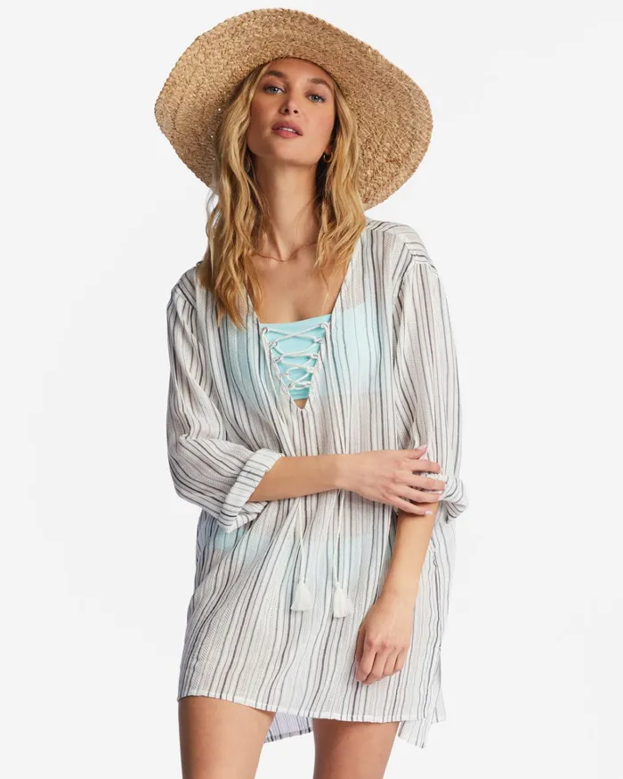 Billabong Dresses Women Blue Skies Swim Cover Up Multi