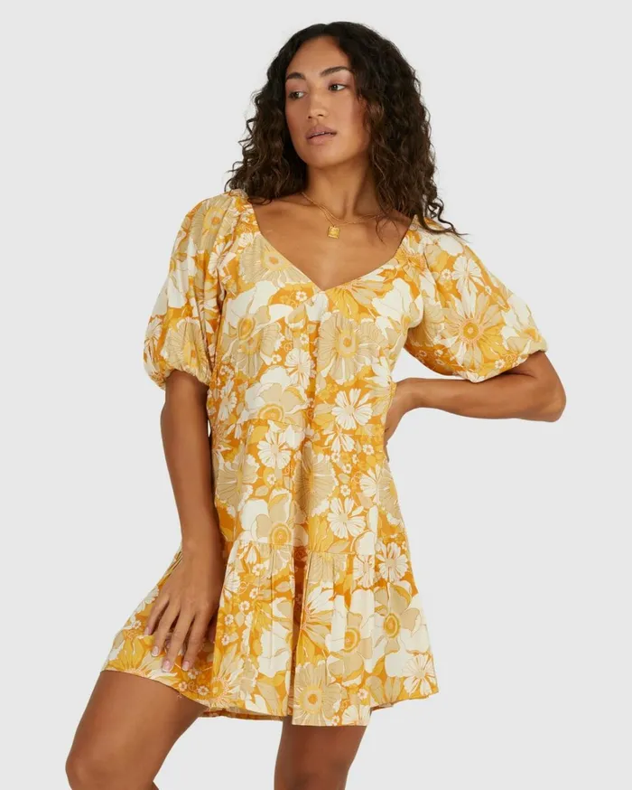 Billabong Dresses Women Dalilah Full Moon Mini Dress Rust Billabong Dresses Women Dalilah Full Moon Mini Dress Rust