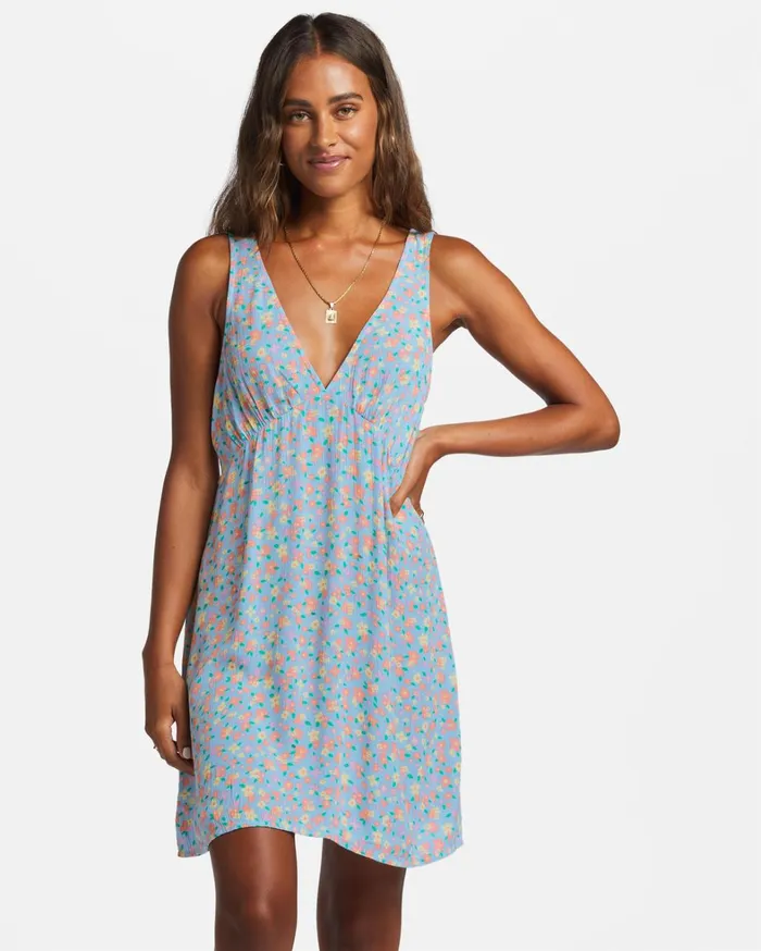 Billabong Dresses Women Feel The Love Mini Dress Summer Sky
