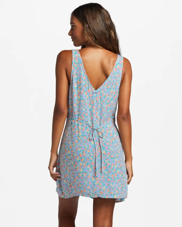 Billabong Dresses Women Feel The Love Mini Dress Summer Sky Billabong Dresses Women Feel The Love Mini Dress Summer Sky