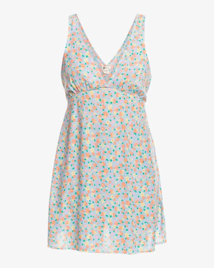 Billabong Dresses Women Feel The Love Mini Dress Summer Sky Billabong Dresses Women Feel The Love Mini Dress Summer Sky