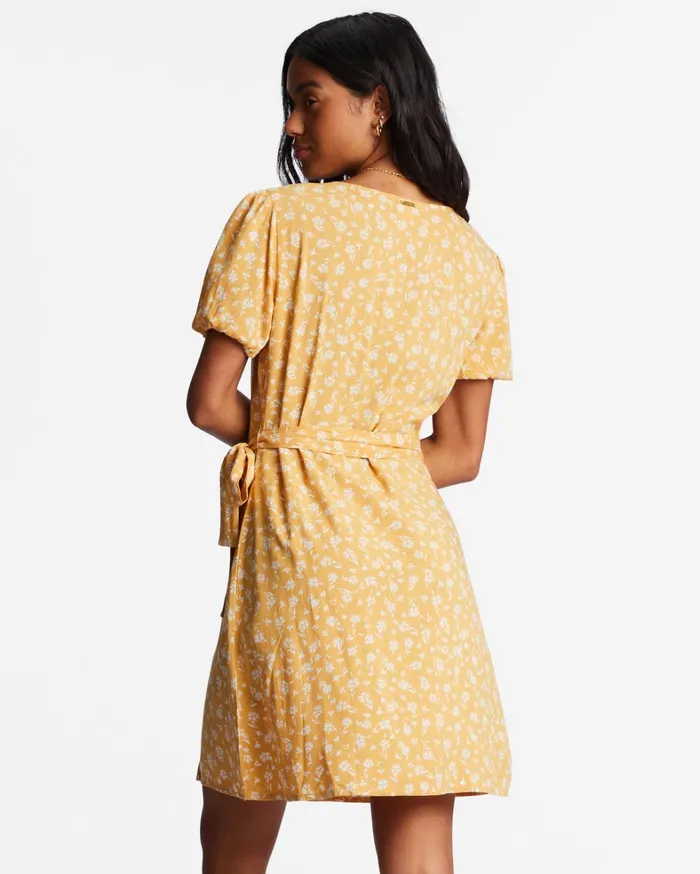 Billabong Dresses Women Hot Tropics Mini Wrap Dress Goldie Billabong Dresses Women Hot Tropics Mini Wrap Dress Goldie