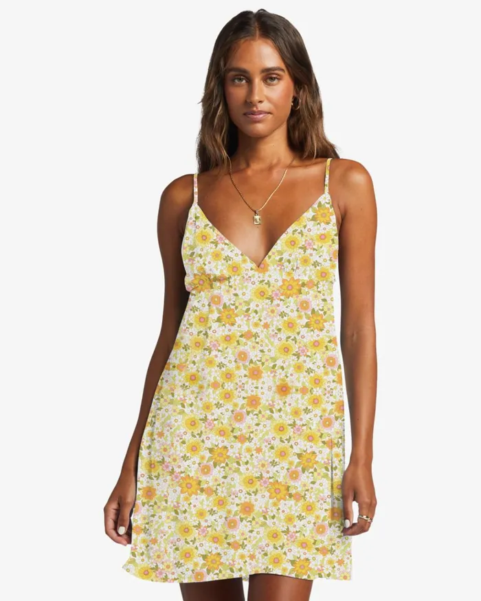Billabong Dresses Women Just Add Sun Mini Slip Dress Multi 1