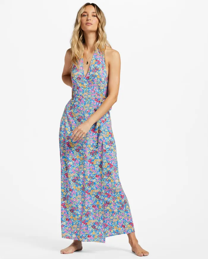 Billabong Dresses Women Lets Hang Midi Dress Seaside Billabong Dresses Women Lets Hang Midi Dress Seaside
