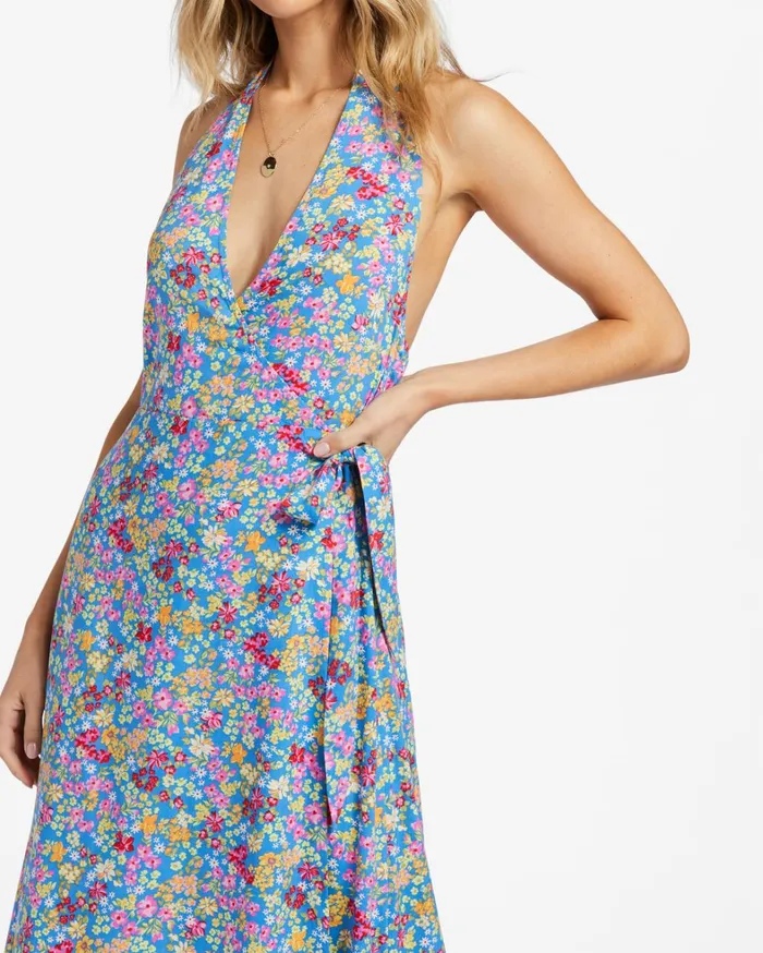 Billabong Dresses Women Lets Hang Midi Dress Seaside Billabong Dresses Women Lets Hang Midi Dress Seaside