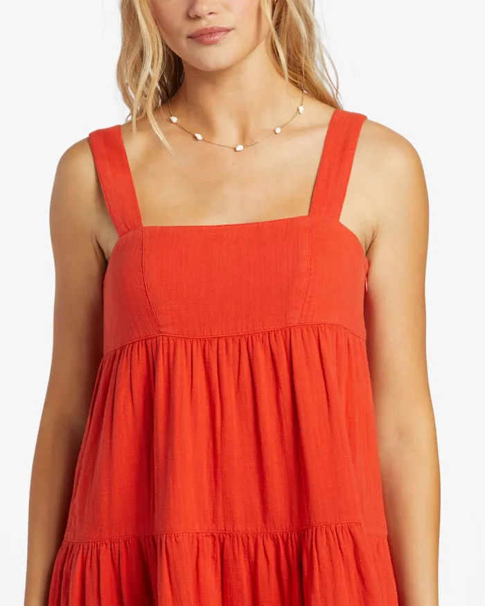 Billabong Dresses Women Linda Midi Dress Red Aloha Billabong Dresses Women Linda Midi Dress Red Aloha