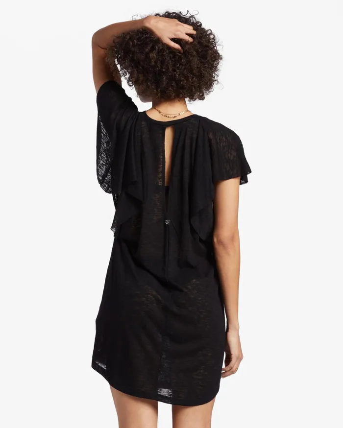 Billabong Dresses Women Out For Waves CoverUp Dress Black Pebble Billabong Dresses Women Out For Waves CoverUp Dress Black Pebble