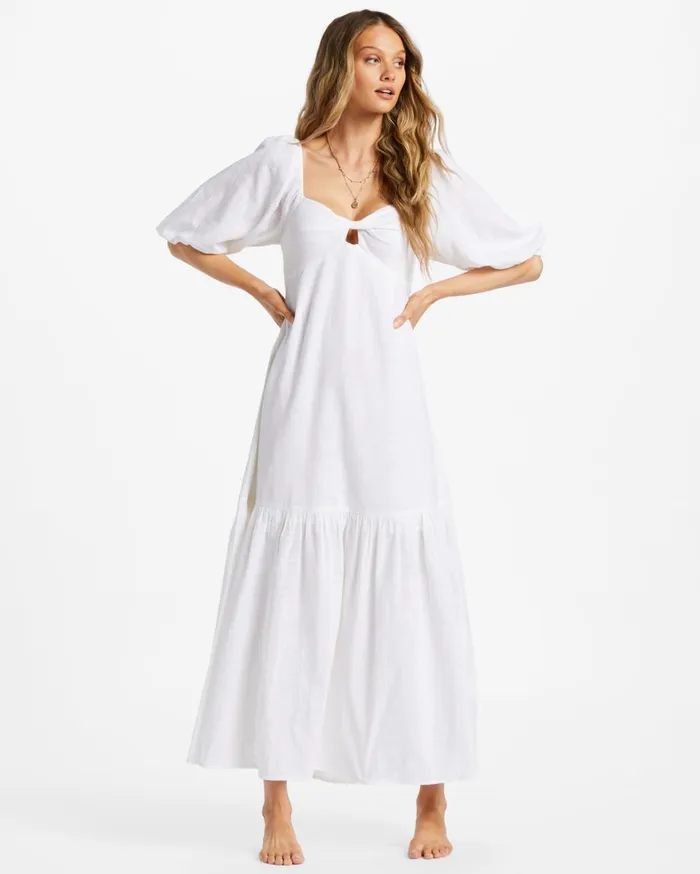 Billabong Dresses Women Paradise Cove Maxi Dress Salt Crystal