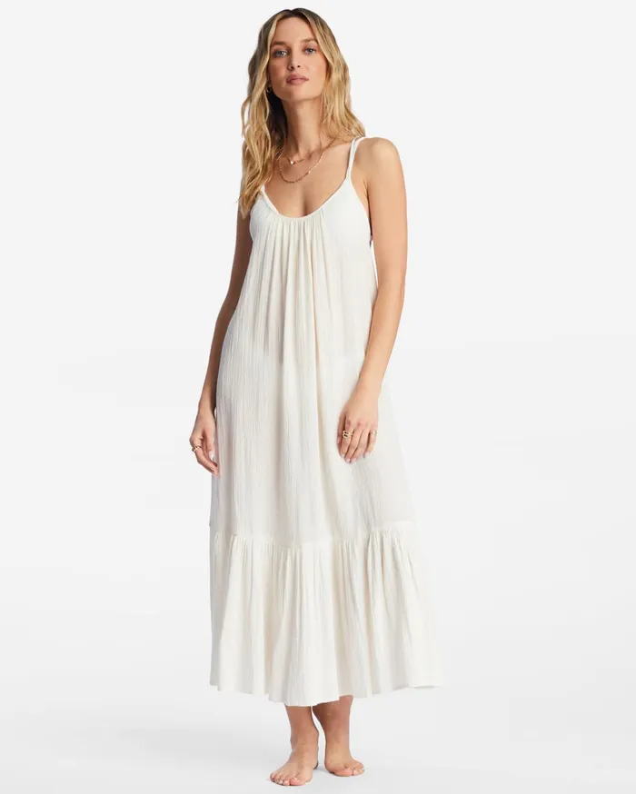 Billabong Dresses Women Ready For Sun Beach CoverUp Salt Crystal