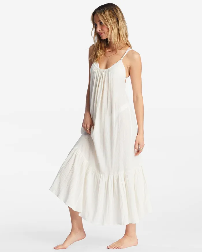 Billabong Dresses Women Ready For Sun Beach CoverUp Salt Crystal Billabong Dresses Women Ready For Sun Beach CoverUp Salt Crystal