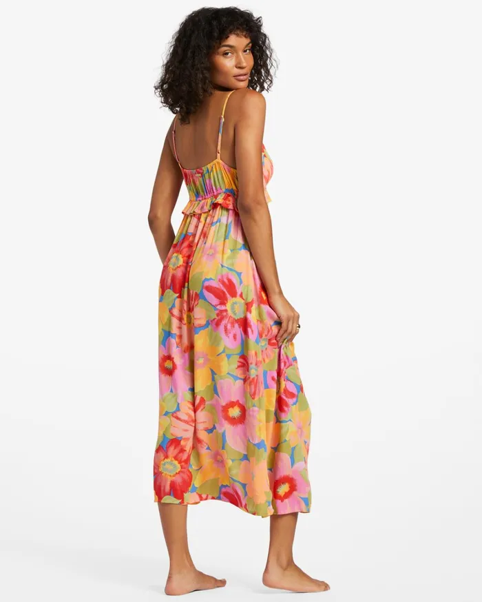 Billabong Dresses Women Rebel Heart Midi Slip Dress Multi 2 Billabong Dresses Women Rebel Heart Midi Slip Dress Multi 2