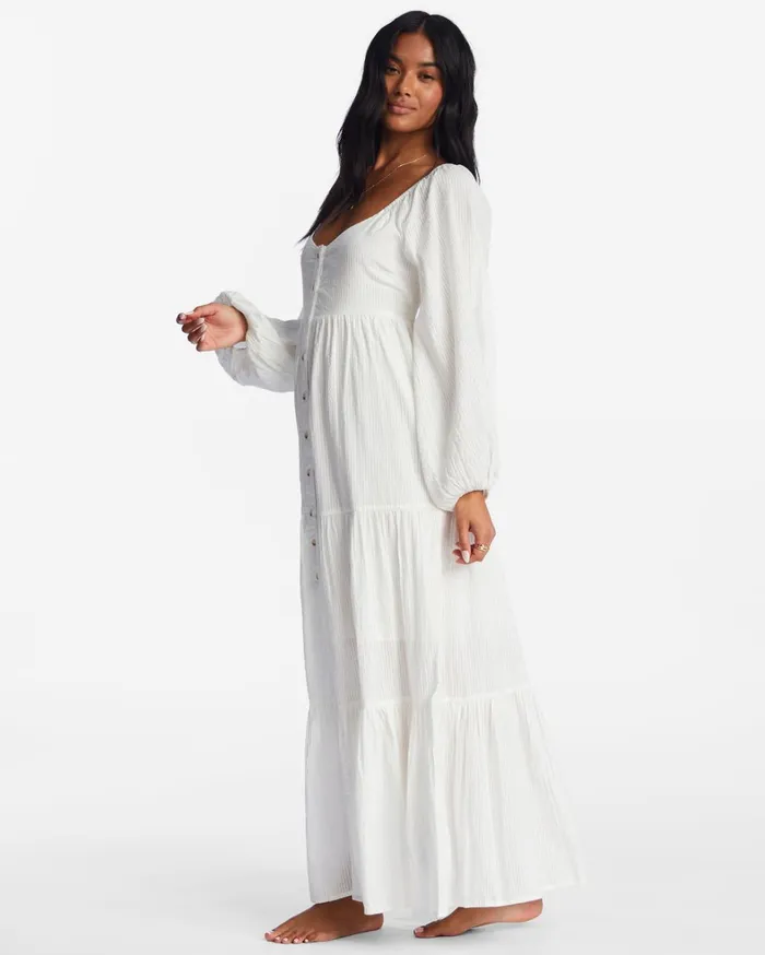 Billabong Dresses Women Starry Skies Maxi Dress Salt Crystal Billabong Dresses Women Starry Skies Maxi Dress Salt Crystal