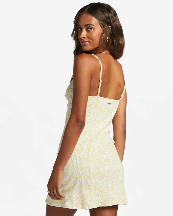 Billabong Dresses Women Sunny Garden Rib Knit Dress Sunbeam Billabong Dresses Women Sunny Garden Rib Knit Dress Sunbeam