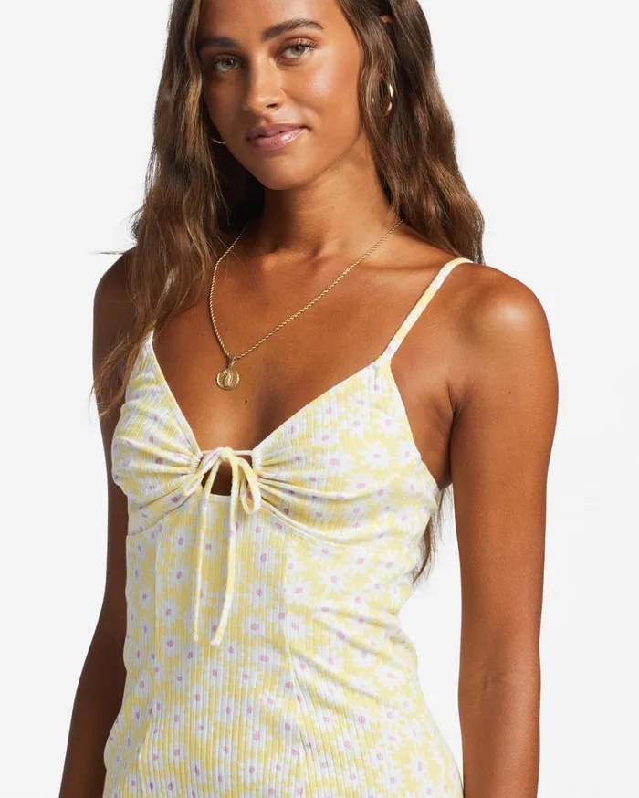 Billabong Dresses Women Sunny Garden Rib Knit Dress Sunbeam Billabong Dresses Women Sunny Garden Rib Knit Dress Sunbeam