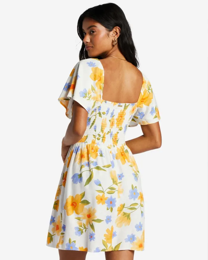Billabong Dresses Women Sweet Side Mini Dress Salt Crystal Billabong Dresses Women Sweet Side Mini Dress Salt Crystal