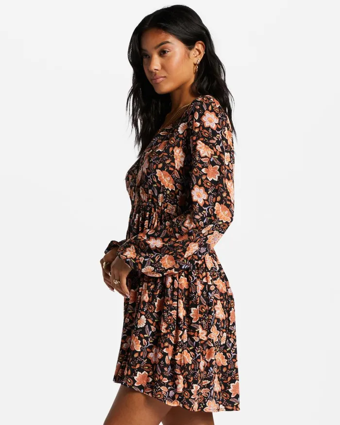 Billabong Dresses Women Sweetest Dream Mini Dress Black Pebble Billabong Dresses Women Sweetest Dream Mini Dress Black Pebble