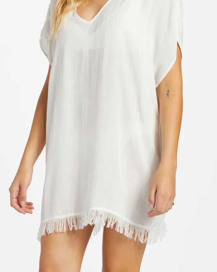 Billabong Dresses Women Walk Away Tunic Top Salt Crystal 1 Billabong Dresses Women Walk Away Tunic Top Salt Crystal 1