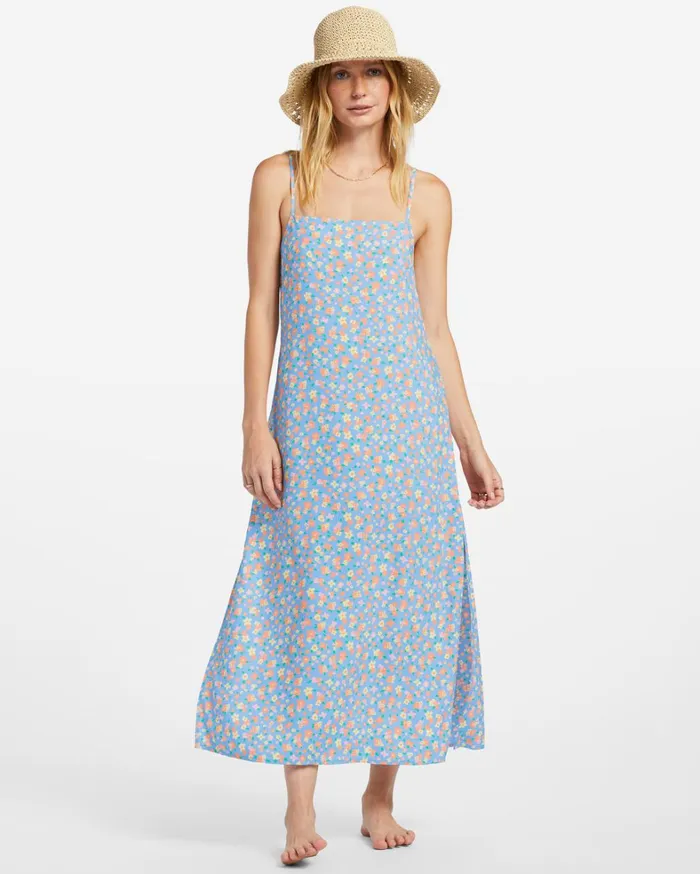 Billabong Dresses Women Weekend Waves Midi Dress Summer Sky