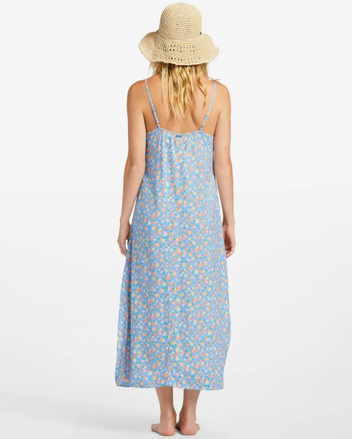 Billabong Dresses Women Weekend Waves Midi Dress Summer Sky Billabong Dresses Women Weekend Waves Midi Dress Summer Sky